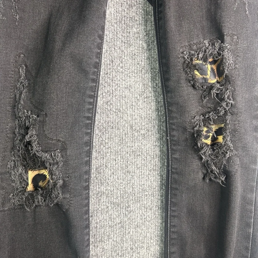 Judy Blue Skinny Fit Jeans Womens‎ Size 5/27 Black Raw Hem